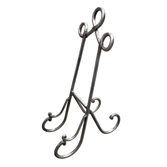 Decorative Metal Easel Stand For Art Photos & Displays - Antique Silver Finish - - Picture 1 of 9
